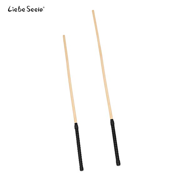Liebe Seele 26.5’’ & 31.5'' Unbreakable Rattan Caning Canes Whip Riding Crop Set of 2 Pieces