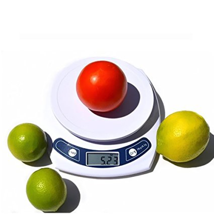 Smileto 3kg/0.5g Precision Portable Electronic Kitchen Scale With 2 AAA Batteries Included