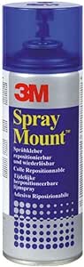 3M SprayMount, Adhésif en aérosol permanent après séchage, 1 aérosol, 400 ml