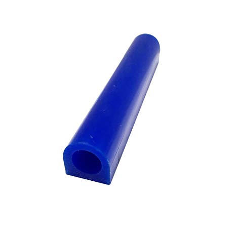 NIUPIKA Carving Wax Ring Tube for Making Rings Mold Hard Wax Blank Large Flat Side Tube Blue Color (T-150)