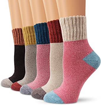 Wool Socks, Moliker Women Socks Winter Socks Vintage Soft Warm Socks for Winter