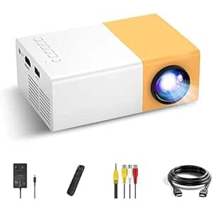 Your Impex UC 500 Projector, 400LM Portable Mini Home Theater LED Projector with Remote Controller, 3500 lm LED Corded Projector UC500 Support HDMI, AV, SD, USB Interfaces