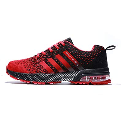 XIDISO Mens Womens Running Shoes Air Cushion Sneakers Lightweight Athletic Tennis Sport Shoe for Men.