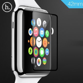 Hoco Apple Watch Screen Protector Pinhen 0.15mm Tempered Glass Screen Protector Full Cover Edge Screen Protector for Apple Watch Band (Glass 0.15mm 42mm)