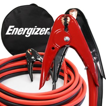 Energizer 2-Gauge 800A Jumper Battery Cables 20 Ft Booster Jump Start ENB-220