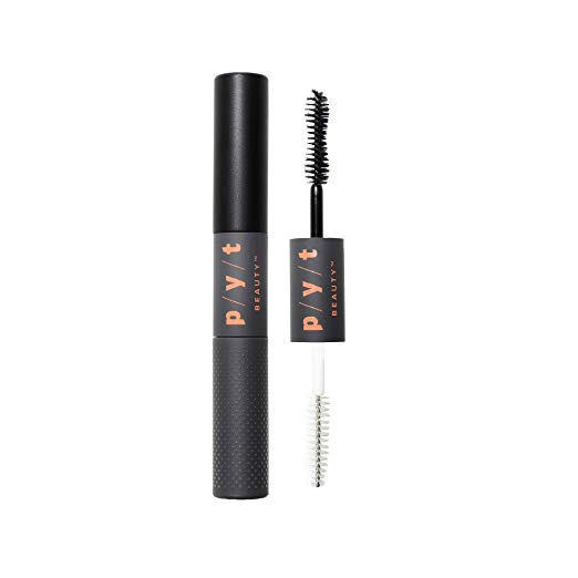 PYT Beauty Black Mascara and Lash Primer, 2 in 1, Volumizing, Lengthening, Hypoallergenic, 1 Count