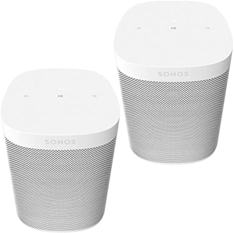 Two Room Set Sonos One SL - The Powerful Microphone-Free Speaker for Music and More - White
