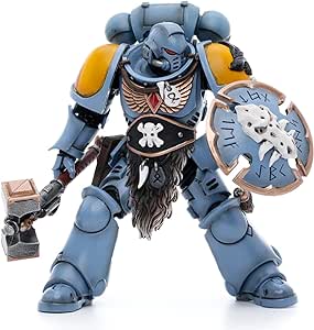 Joytoy Warhammer 40K 1/18 Action Figures Joy Toy Mecha Figure Model Space Wolves Claw Pack Sigyrr Stoneshield