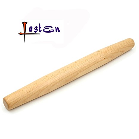 Lasten Wooden Rolling Pin, Dough Roller, Rolling Pin for Consistent Dough & More, Professional Non-Stick Rolling Pin, 11" Rolling Pin, Best Choice for the Professional Bakers and Home Chef (11-inch)