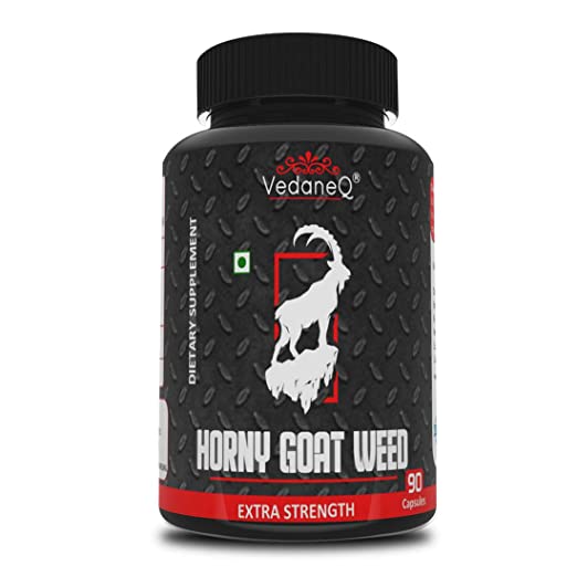 VedaneQ Horny Goat Weed Extract With Maca Root - 800mg 90 Veg Capsules for Men & Women Supplement (1)