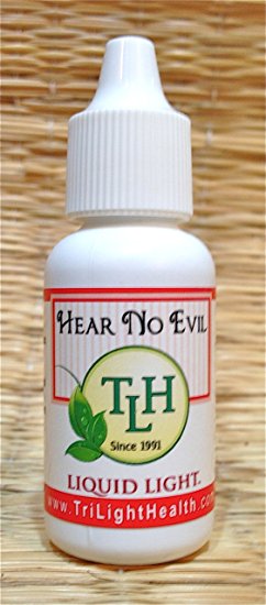 Hear No Evil (1/2 oz Bottle) - Ear Drops for Ear Infections, Healing and Pain Relief.
