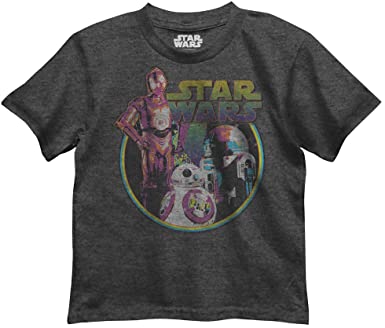 Star Wars Logo Neon BB-8 Droids Boys' T-shirt