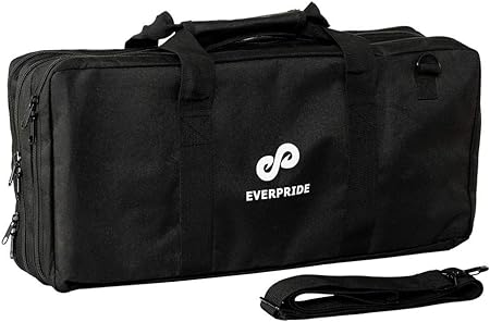 EVERPRIDE Chef Knife Bag Holds 20 Knives Plus Large Zippered Compartment for Kitchen Tools – Durable, Large Knife Bag for Chefs – Knives Not Included
