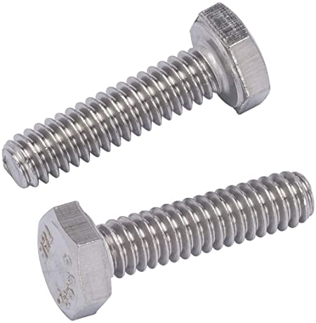1/4"-20 X 1" (100pc) Stainless Hex Head Bolt, 18-8 Stainless Steel