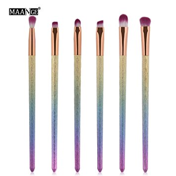 Make Up Brush Set,SMTSMT Super Soft 6Pcs Colorful Cosmetic Eyebrow Eyeshadow Brush