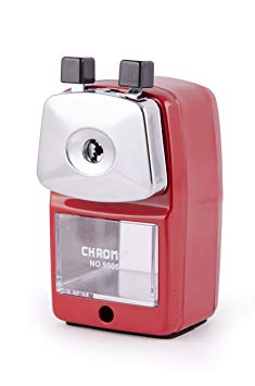 Chrome 9506 - Metal Body Pencil Sharpener (Red)