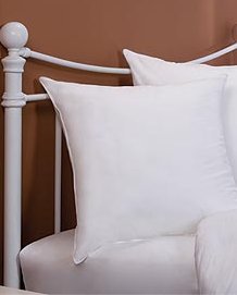 Web Linens Inc One - 26" x 26" - Down Alternative - Euro Square Pillow with Cover - Exclusively by BlowoutBedding RN# 142035