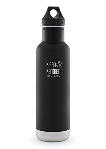 Klean Kanteen Classic Double Wall Vacuum Insulated Stainless Steel Water Bottle with Leak Proof Loop Cap