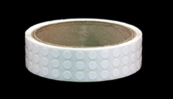 White, 1/4" Color Coding Dot Labels w/ Permanent Adhesive | 1,000 - 0.25 inch Circle Stickers per Roll