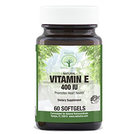 Natural Nutra Vitamin E Mixed Alpha Tocopherols Supplement, 400 IU, 60 Softgels