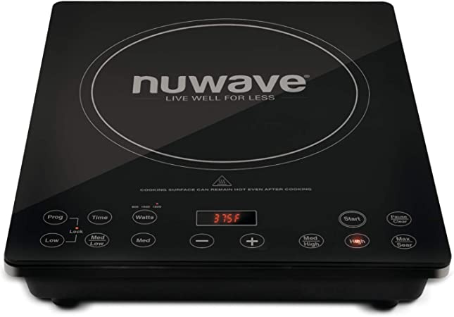 Nuwave Pro Chef Induction Cooktop, NSF-Certified Commercial-Grade, Portable, Large 8” Heating Coil, Temp Settings from 100°F to 575°F, Perfect for Commercial & Professional Settings