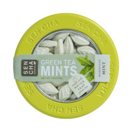 Sencha Naturals Green Tea Mints, Moroccan Mint, 1.2-Ounce Canister