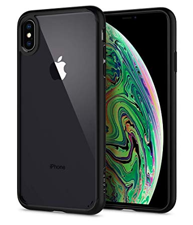 Spigen Ultra Hybrid with Air Cushion Technology and Hybrid Drop Protection Designed for Apple iPhone Xs Max Case (2018) - Matte Black