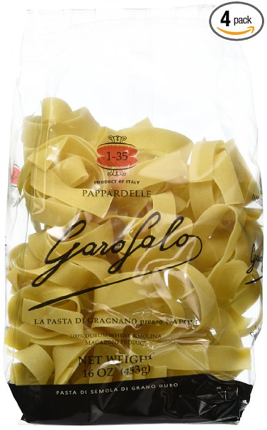 Garofalo Papardelle Nido Pasta, 16-Ounce (Pack of 4)