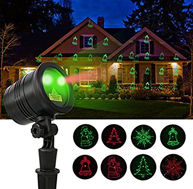 Porjector Lights- Halloween Garden Wireless Remote Moving Waterproof Landscape Star Projector, Christmas Atmosphere Lights for Holiday, Party, Wedding and Disco (Black2)