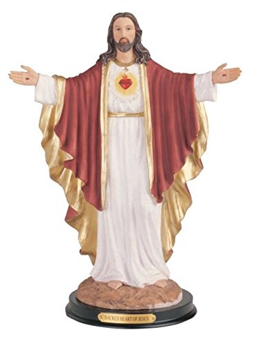 George S. Chen Imports Sacred Heart Of Jesus Holy Figurine Religious Decor, 12"