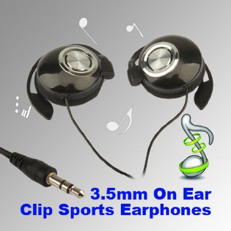 ACE Sport Earphone Clip On Sports Stereo Headphones Earphone For MP3 MP4 Player