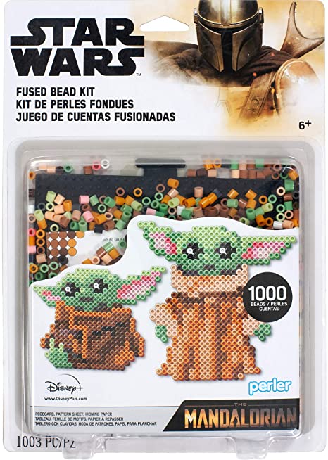 Perler 80-63090 The Mandalorian Baby Yoda Star Wars Fuse Bead Blister Kit, 1000pcs