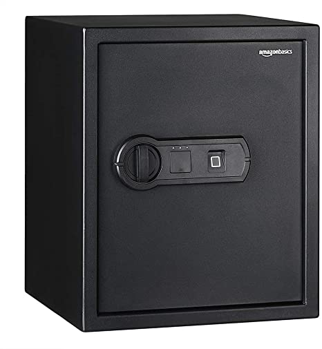 AmazonBasics Biometric Fingerprint Home Safe, 1.52 Cubic Feet