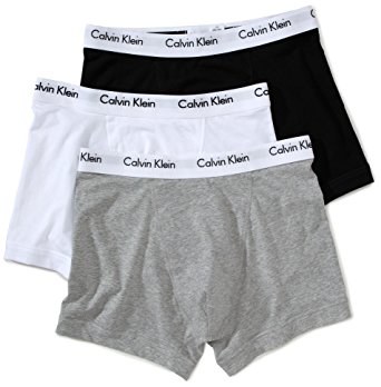 Calvin Klein Underwear Men's Pack of 3 Trunk Boxer Shorts