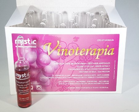Mystic Vinoterapia Deep Hair Ampoules Hair-Strand Rebuilder 24 Ampollas X 10 cm3 / 0.338 fl. oz