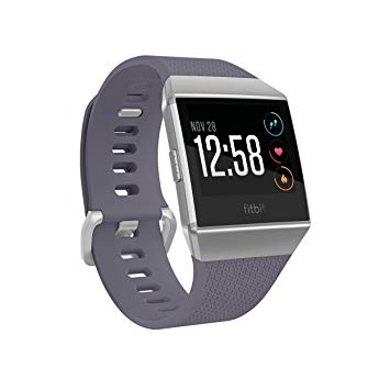 Fitbit Ionic Smartwatch, Blue-Gray/Silver, One Size (S and L Bands Included)