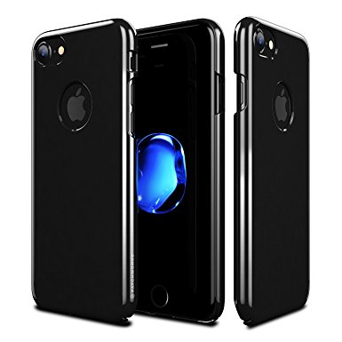 Patchworks Pure Skin Case Jet Black for iPhone 7 - Polycarbonate from Germany, Thin Fit Hard Cover Case