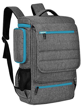 Laptop Backpack,BRINCH Unisex Luggage & Travel Bags Knapsack,Rucksack Backpack Hiking Bags Students School Shoulder Backpacks Fits Up to 17.3 Inch Laptop Macbook Computer,Grey-Blue