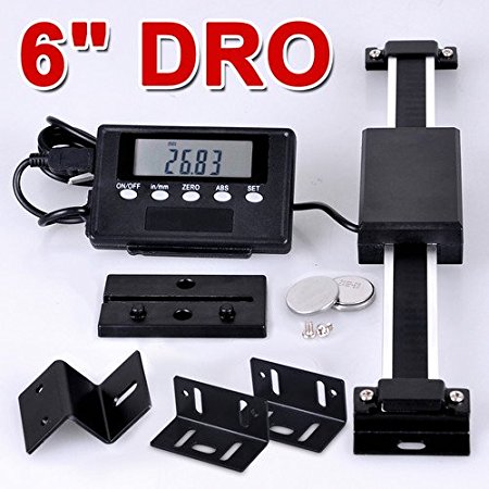 Digital Readout Lathe Milling Machine: Remote DRO Scale 6"