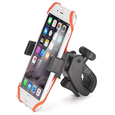 Smartphone Bike Mount, iKross Universal Rubber Strap Bike Bicycle Rack Handlebar Mount Holder Cradle with 360 Degrees Rotatable For Smartphone