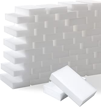 Trendbox 50 Pack Melamine Sponges Magic Cleaning Sponges in Bulk Melamine Foam for Dishes Eraser Sponges for Cleaning