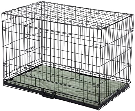 Confidence Pet Deluxe 36" 2 Door Dog Cage Crate with Bed Large