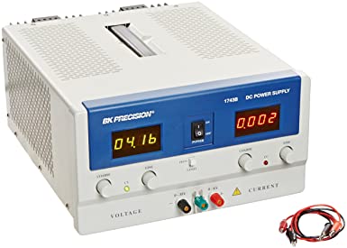 B&K Precision 1743B Single Output DC Power Supply, Dual 4 Digit LED Display, 0-35 V Output Voltage, 0-6 A Output Current