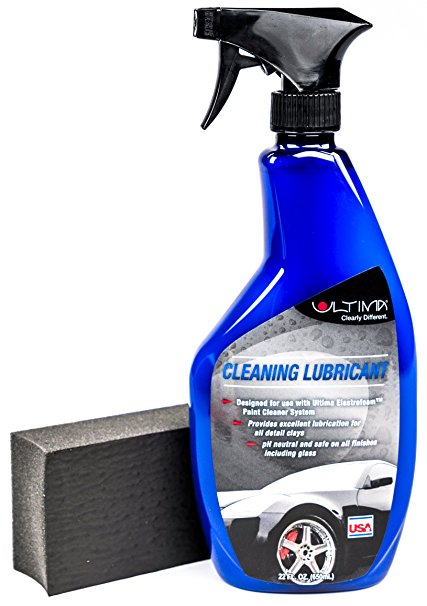 Ultima Cleaning Lube Gel and Elastrofoam Glass and Paint Prep Sponge for Auto, Truck, RV, 22 fl. oz.