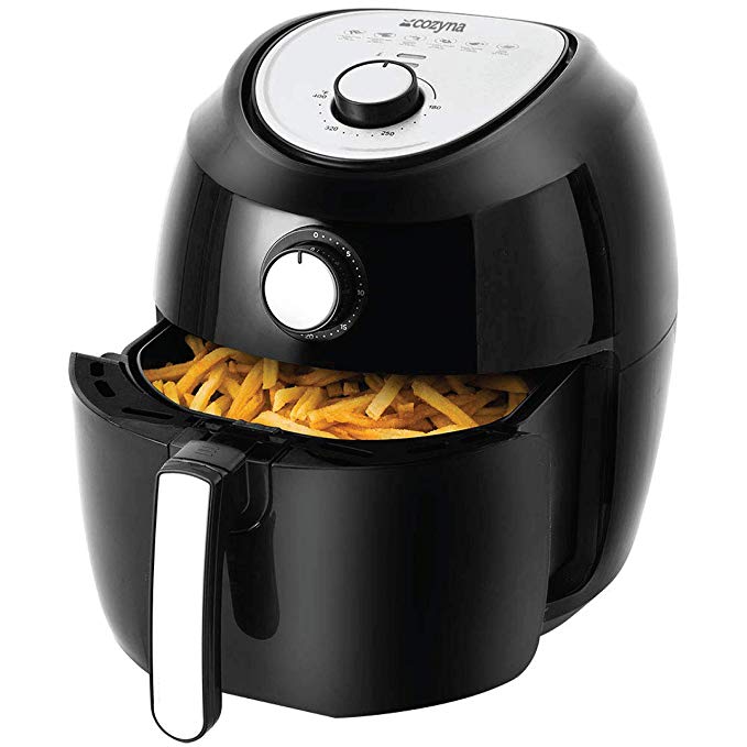 Air Fryer XL by Cozyna (5.8QT) with airfryer cookbook (over 50 recipes)