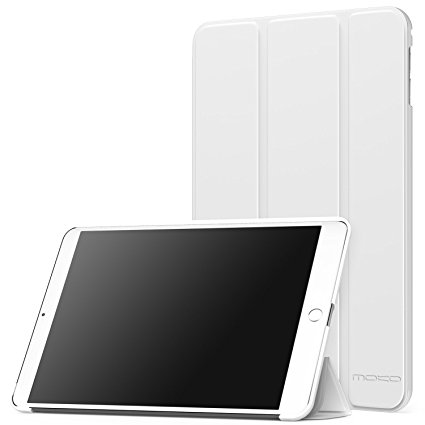 MoKo Case for iPad Mini 4 - Ultra Slim Lightweight Smart-shell Stand Cover Case With Auto Wake / Sleep for Apple iPad Mini 4 (2015 edition) 7.9 inch iOS Tablet, WHITE