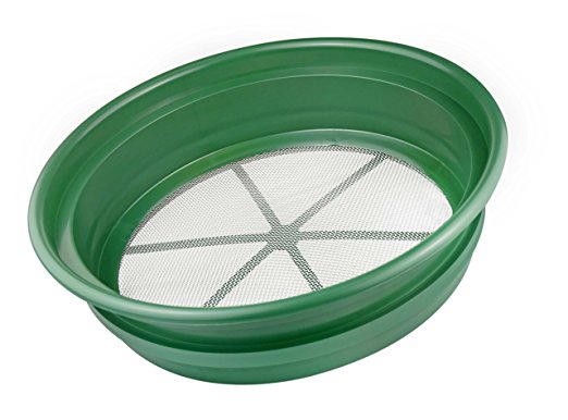 SE GP2-112 Patented Stackable 13-1/4" Sifting Pan, Mesh Size 1/12"