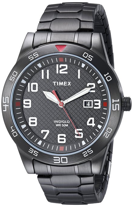 Men's TW2P616009J Main Street Gunmetal-Tone Watch with Link Bracelet