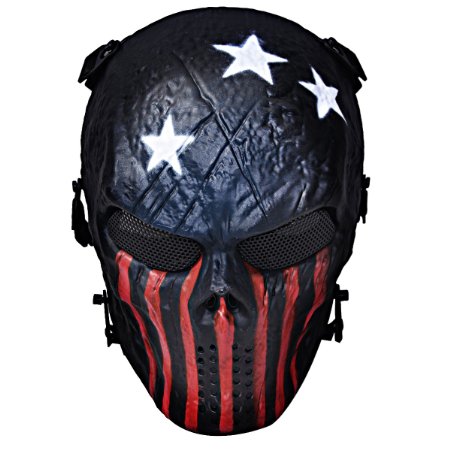 Coxeer Tactical Airsoft Mask Full Face Costume MaskUrban