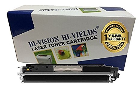 HI-VISION HI-YIELDS Compatible Toner Cartridge Replacement for Hewlett-Packard (HP) 126A CE310A (Black)